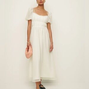 NWT Reformation Mayme Dress in ivory